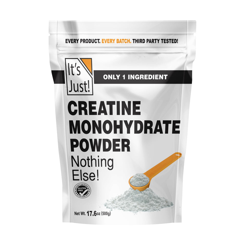 It's Just! front pouch showing clean branding and clear product identity for easy selection