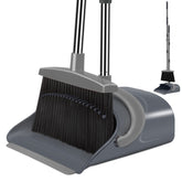 Ivandar broom front view showing full handle and head for easy sweeping