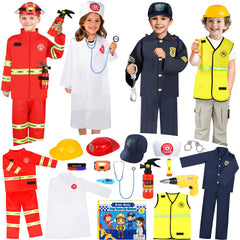 IVENRXIU front packaging view showing four career costumes and included accessories