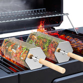 Ivtivfu front view showing grilling baskets and handles, highlighting complete set benefit
