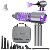 IYOFINE front view of mini vacuum showing compact design and portability
