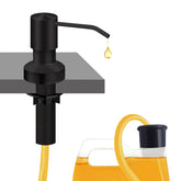 izolor front pump head installed on counter for neat dispensing
