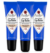 Jack Black front packaging showing three lip balm tubes and product name for easy identification