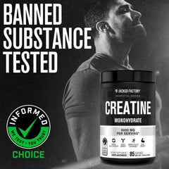 Mixing Jacked Factory creatine in water for easy dissolving and convenience