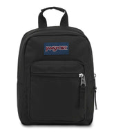 JanSport Big Break front view showing compact black cooler and handle for easy carry