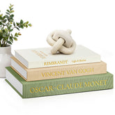 JARLINK front view of trio faux books adds instant shelf elegance and cohesion