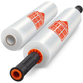 JARLINK two-roll package front view showing product branding and included handles for faster wrapping