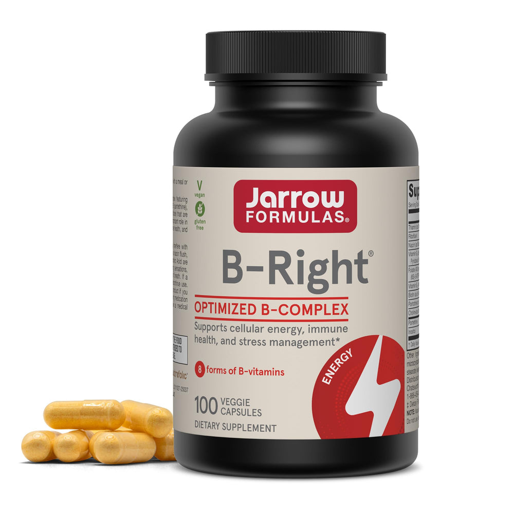 Jarrow Formulas B-Right front packaging showing bottle and branding for clear product identification