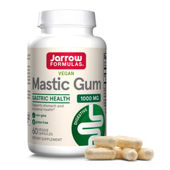 Jarrow Formulas bottle front view showing label and 60 veggie capsules for digestive support