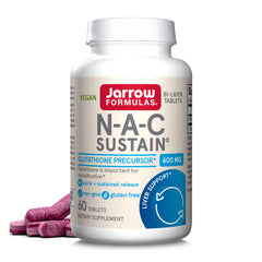 Jarrow Formulas bottle front label showing product name and dosage for clear identification and confidence