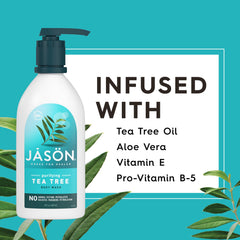 JASON bottle recycled plastic mark emphasizing sustainable packaging benefit