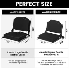 Jauntis close-up of ultra-padded foam back for superior support