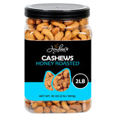 Jaybee's front packaging jar showing 32 oz label and fresh nuts benefit visual appeal