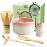 JBER matcha set front packaging showing all seven pieces and gift-ready presentation
