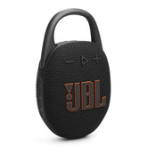 JBL Clip 5 front view showing compact speaker and controls, for portable convenience
