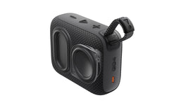 JBL Go 4 grille texture close-up showing recycled-material detail and durability