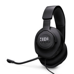 JBL Quantum 100M2 front profile showing sleek black design and gaming-ready look