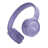 JBL Tune 520BT front view showing purple design and comfortable look