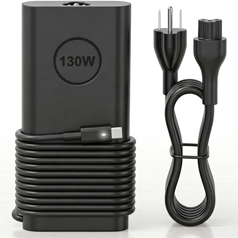 jeibao front view of 130W USB-C adapter showing full-power charging