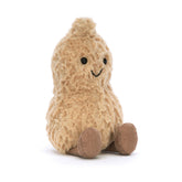 Jellycat Amuseables Peanut front view showing plush charm and adorable expression