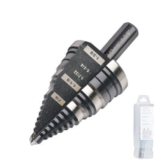 Jerax tools front view of the step bit showing brand and durable finish benefit