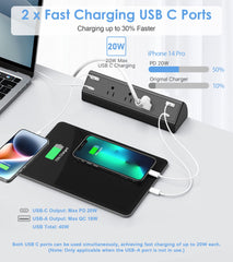 Jgstkcity AC outlets and USB layout offering versatile charging benefit