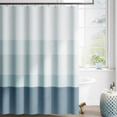 jinchan front view of ombre ocean blue curtain showing color and fit benefit