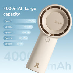JISULIFE close-up of air duct turbine demonstrating focused cooling performance