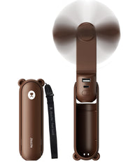 JISULIFE front view showing compact fan and controls for portability benefit