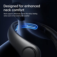JISULIFE neck fan side profile highlighting lightweight design and balance