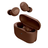 JLab Go Air Pop+ front packaging showing compact earbuds and benefits