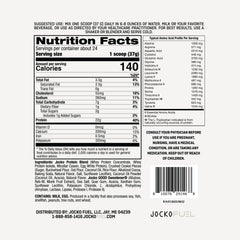 Jocko Fuel open tub with scoop highlighting easy portioning and convenience