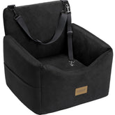 JOEJOY front view of booster seat showing secure raised design and easy straps