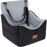 JOEJOY front view of elevated booster seat showing safe travel benefit