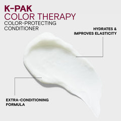 Joico conditioner applied to color-treated hair in a salon setting