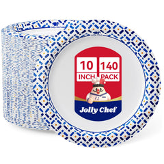 JOLLY CHEF front packaging showing 10-inch 140-count pack and convenience