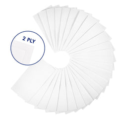 JOLLY CHEF unfolded napkin beside utensils showing generous size for place setting