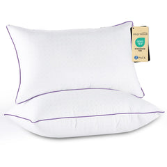 JOLLYVOGUE front view of pillow pair showing neat packaging and luxury look