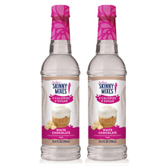 Jordan's Skinny Mixes front label showing white chocolate flavor and zero calories benefit