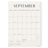 Jotsome front view showing clean monthly grid and readable dates for quick planning