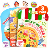 JoyCat front packaging showing three themed reusable sticker books, easy gifting
