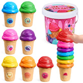 JoyCat front packaging showing colorful ice cream playset and bucket benefit tidy storage