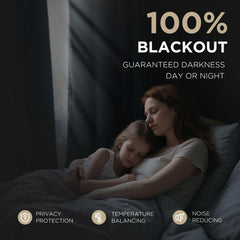 Joydeco view of the dedicated blackout liner showing complete light block