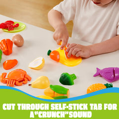 JOYIN child using cutting board and knife to practice hand coordination