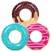 JOYIN front view of three-pack donuts showing colorful designs and party appeal
