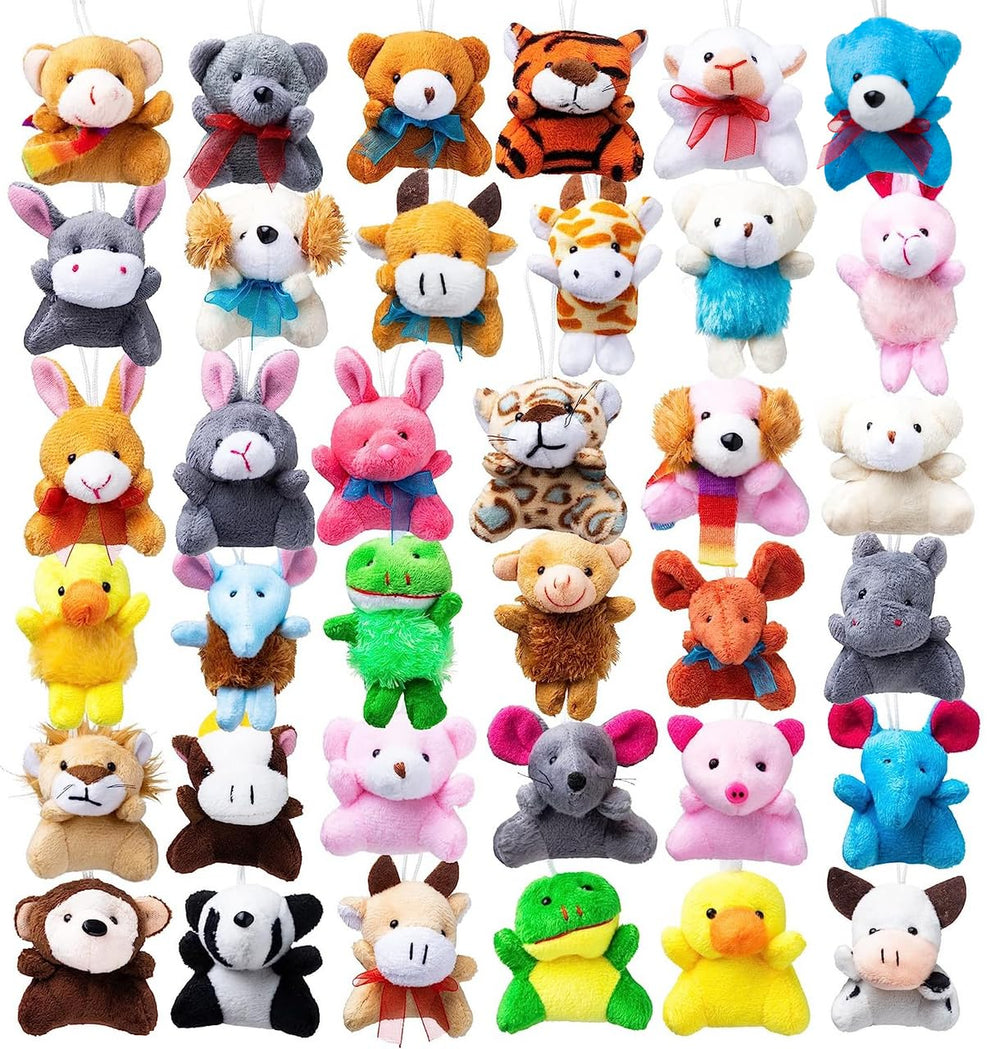 JOYIN front pack display showing all 36 mini plush and colorful variety