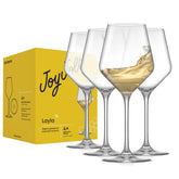 JoyJolt Layla front packaging shows set of four and premium presentation