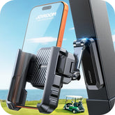 JOYROOM front view of golf cart phone holder showing quick-lock design and stability