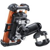 JOYROOM front-mounted on handlebar showing secure grip and visibility
