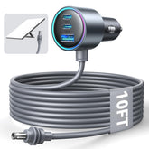 JOYROOM adapter front view showing compact housing and ports for reliable power